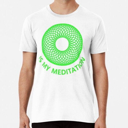 Remera Spiro Is My Meditation - Fluoro Green E3 Algodon Prem