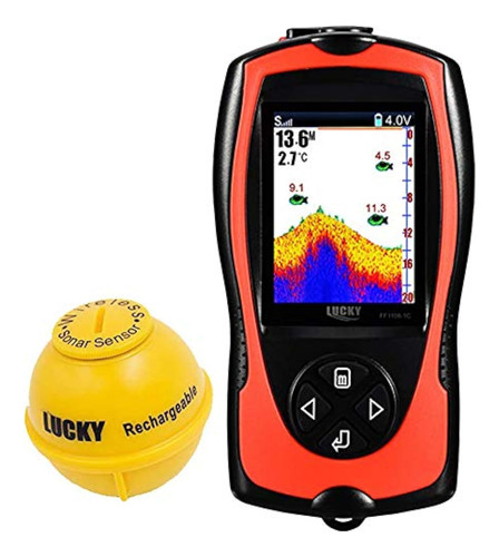 Lucky Portable Fish Finder Transducer Sonar Sensor 147 Feet