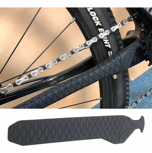 Protector Silicona Cadena Cubre Vaina Inferior Bicicleta