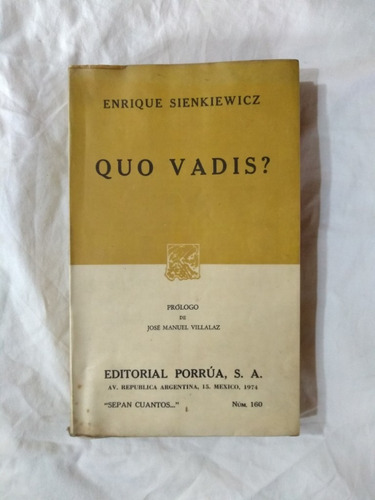 Quo Vadis? - Enrique Sienkiewicz - Novela