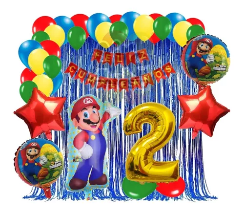 Globos Mario Bros Kit Decoración Cumpleaños