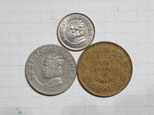 Honduras Colección 3 Monedas Diferentes