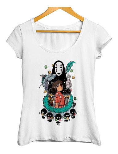 Remera Estudio Ghibli Diseño Unico Dama