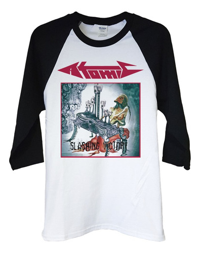 Polera Raglan 3/4 Atomic Slashing Victory Metal Abominatron