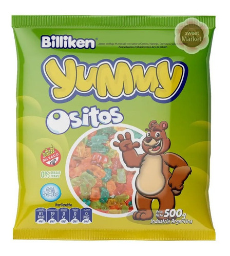 Gomitas Yummy Ositos Bolsa X500gr.