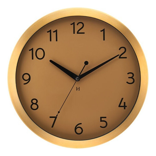 Relógio De Parede Herweg 6735-029 Dourado Medida: 30,5 Cm 