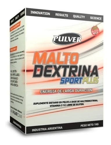 Maltodextrina 1 Kg Pulver 100% Pura. Energía. Recuperación 