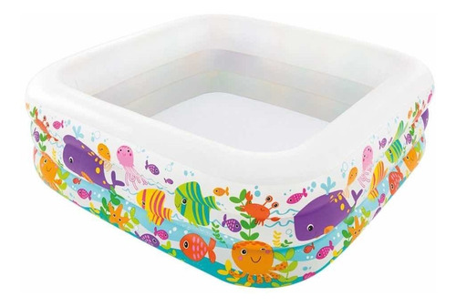 Piscina Inflable Infantil Cuadrada Intex