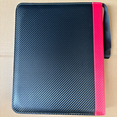 Carpeta De Colección De Tarjetas, 9 Bolsillos, Carpeta Rojo