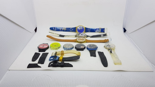 Lote Com 9 Relogios Swatch 3 Com E 6 Sem Pulseiras A14