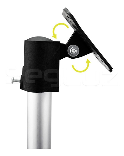 Imagem 2 de 9 de Suporte P/ Câmera Segurança Cftv Infra Sensor Iva 40cm