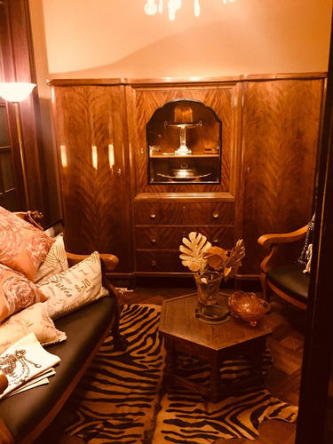 Armario Antiguo Vitrina Art Deco Caoba (Usado)