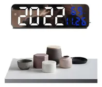 Comprar Reloj De Pared Digital Con Termómetro, Alarmas Y Calendario