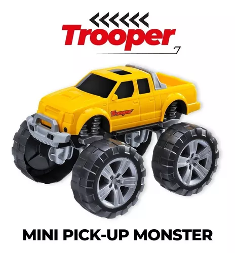 Monster Truck Pick-Up Prateada Gigante 4x4 Antiga Retrô + Controle Remoto, Produto Masculino Renda Usado 89999885