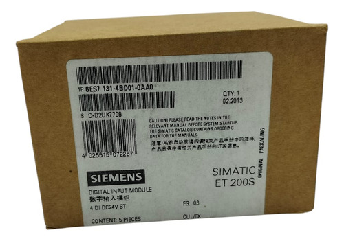 Siemens 6es7 131-4bd01-0aa0 Modulo