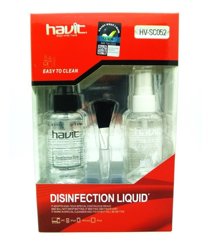 Liquido Limpiador Y Desinfectante Con Pincel Y Paño Hv-sc052