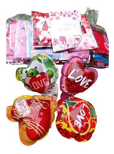 Pack 20 Globos Amor 15 Cm Autoinflado Día De Los Enamorados