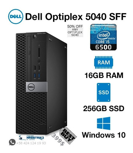 Dell Optiplex 5040 Computador I5 6ta. 16gb Ram Ssd 500 