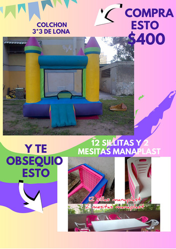 Inflables , Parque Tipo Little Y Mobiliario Para Fiestas