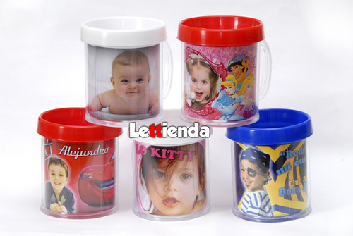 Taza Plástico Souvenirs  Personalizadas Infantil Precio X 25