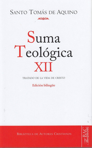 Libro Suma Teologica Xii - Santo Tomas De Aquino