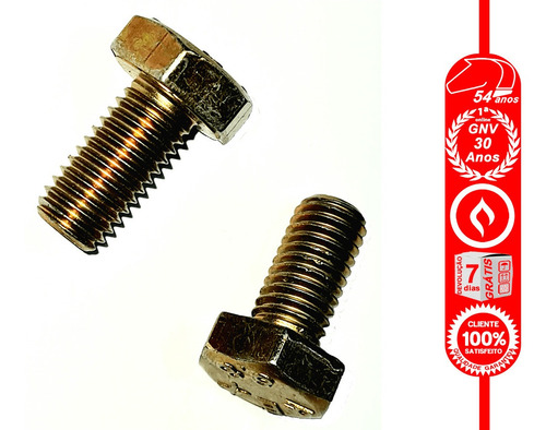 Imagem 2 de 4 de Parafuso Sextavado 10x20 Mm 8.8 Ma Rosca Inteira