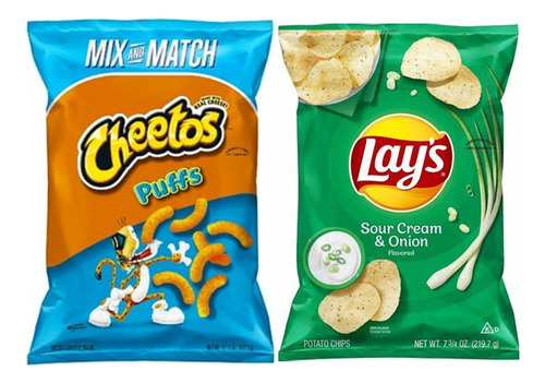 Pack Cheetos Puffs Mix And Match + Lays 1 Sabor Importado