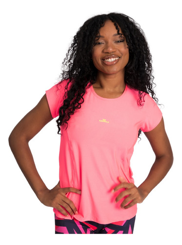 Remera Dry Fit Mujer Deportiva Running Ciclismo Fitness Rosa