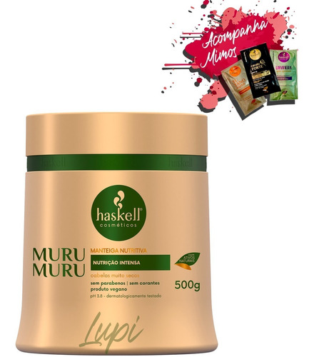 Haskell Murumuru Máscara 500g Nutrição Prolongada Nf