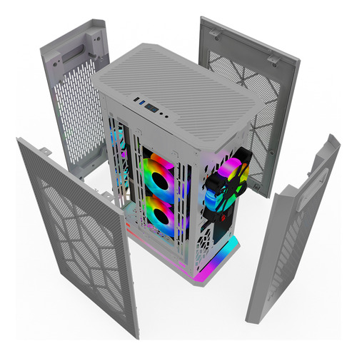 Gabinete Kronos Ophion Mini-itx, 1 Cooler, 3.0 Usb - Gris
