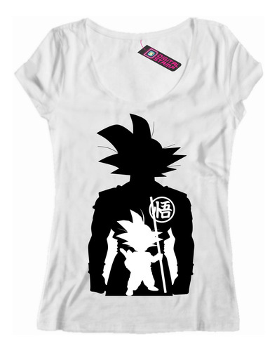 Remera Mujer Goku Grande Pequeño Dragon Ball Z Db23 Dtg