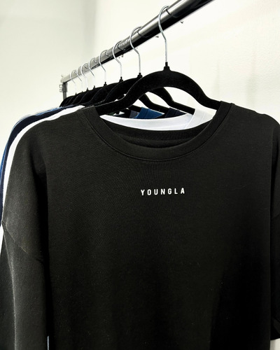 Playeras Oversize Algodón Youngla Ejercicio Grosor Alto