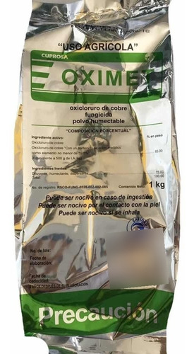 Oximet 1kg Oxicloruro De Cobre Fungicida Agricola