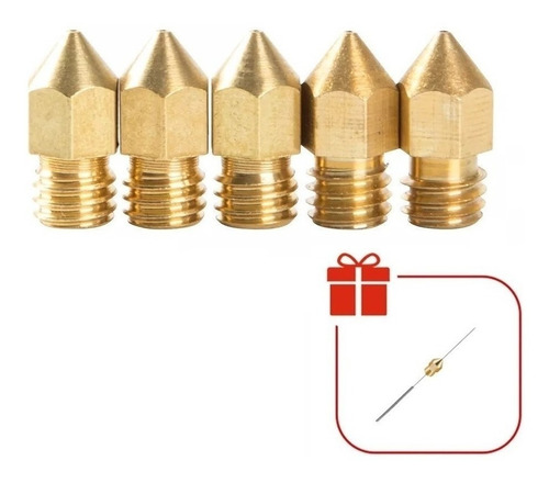 5 X Nozzle Mk8 0.4m Bico Hotend 1.75mm Ender 3 V2 Pro