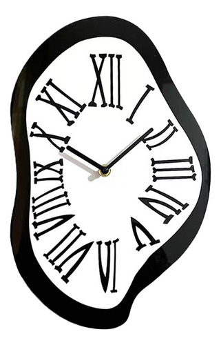 Melting Wall Clock Roman Numeral Clock Funny Decor L