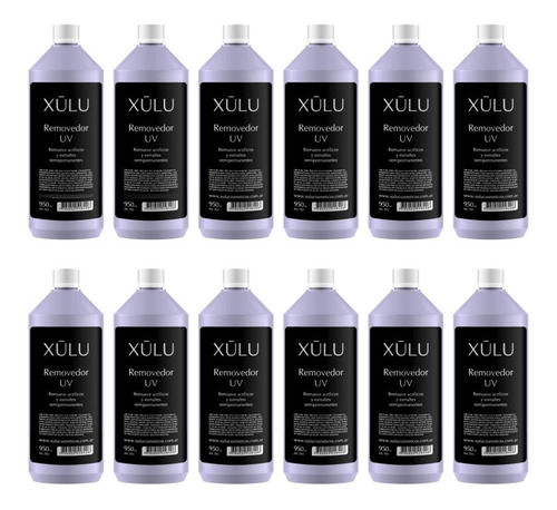 Imagen 1 de 6 de Pack X12 Removedor De Esmalte Semipermanente 950cc Xúlu Z593