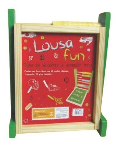 Lousa Brinquedo Educativo Em Madeira 