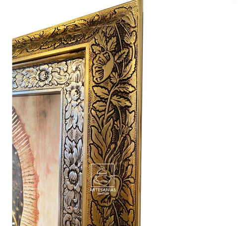 Imagen 5 de 5 de Cuadro De La Virgen De Guadalupe 88x69 Cm Replica Autorizada