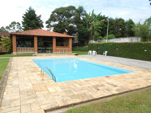 Chácara Com 10 Mil M², Casa De Caseiro, Salão De Festas, Piscina, 7 Dorms Sendo 3 Suítes À Venda, 10000 M² Por R$ 2.000.000 - Das Brotas - Cotia/sp - Ch0245