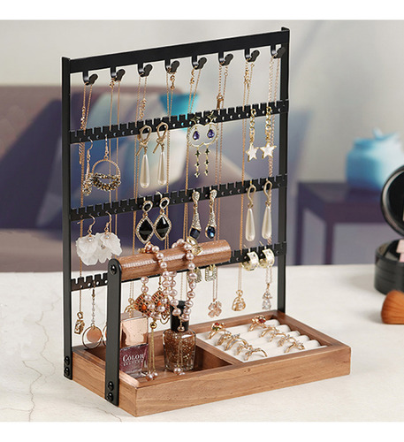 Exhibidor Joyeria Para Aretes Madera
