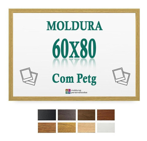 Moldura Cru 60x80 Cm Para Impresso Poster Arte Quadro Petg
