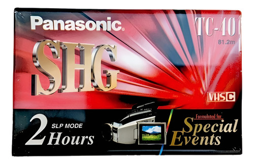 Panasonic Vhs-c Tc-40 Shg 2 Horas (pack X 3)