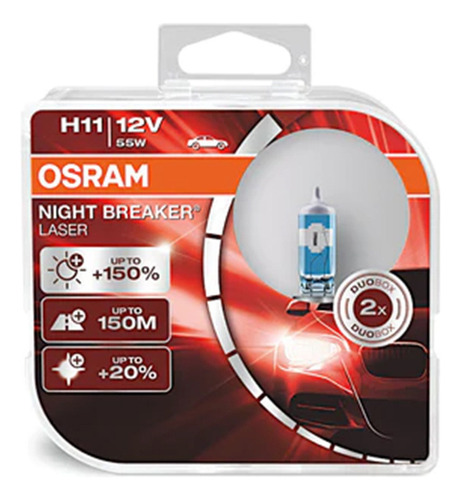 Lampara Osram H11 - Night Breaker Unilimited 12v 55w Pgj19-2