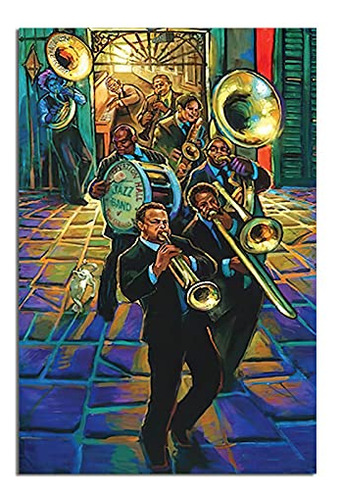 Póster De Música Vintage De Jazz De Nueva Orleans, Lo...