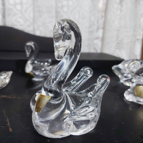 Lote Decoração Enfeite Cristal Com 5 Unidades