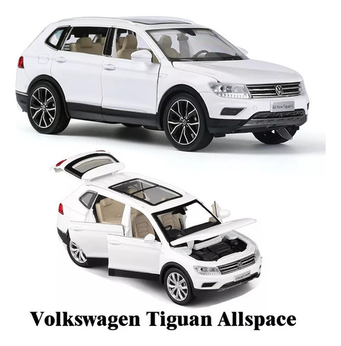 Vw Volkswagen Tiguan Mini Coche Metálico Con Luz Y Sonido