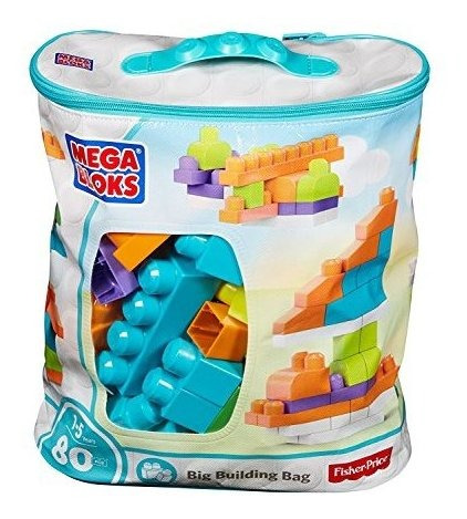 Mega Bloks Big Building Bag Trendy 80 Piezas