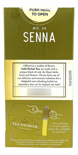 Té De Frutas Y Hierbas Té Galil Senna Té De Hierbas Sin Ca