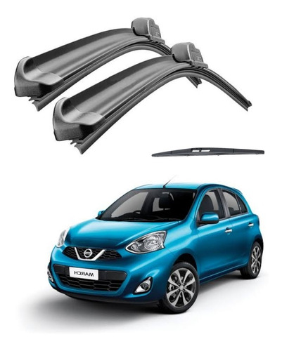 Plumas Limpiaparabrisas Flexibles Nissan March 2012 Al 2020