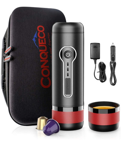 Cafetera Portátil Conqueco, 12v, 15bar, Con Estuche